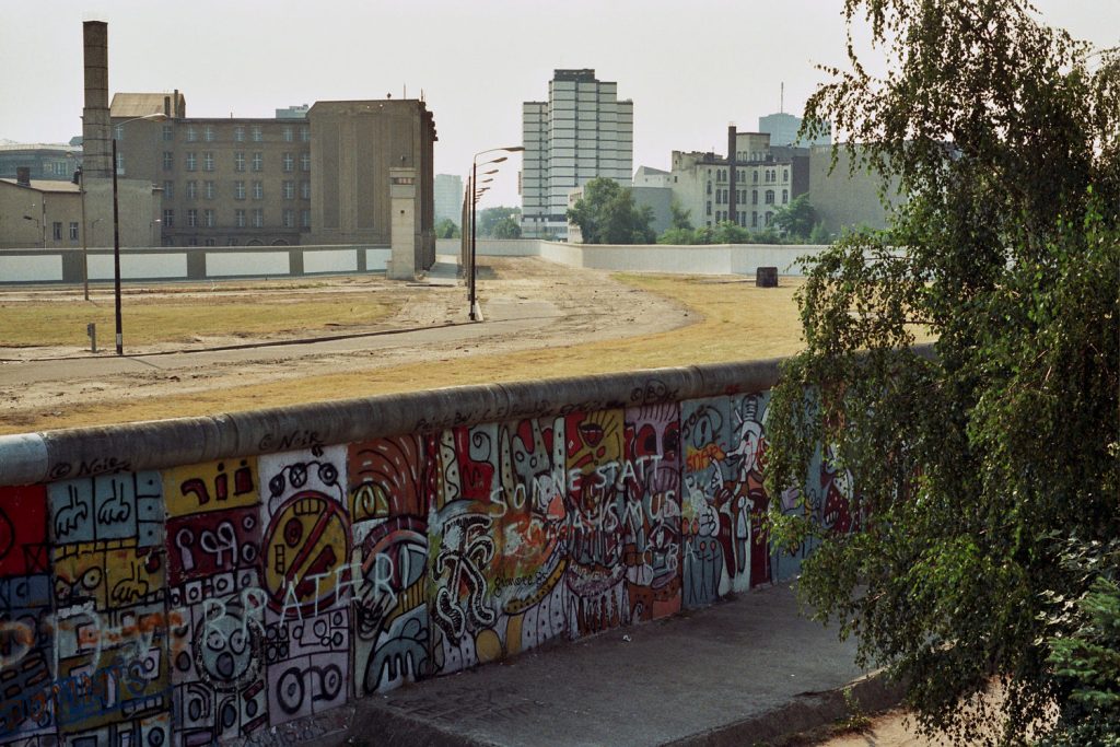 Only a few centimeters of rainforced concrete separated the west (where you could freely touch the wall) from the communist east (where you got shot down)