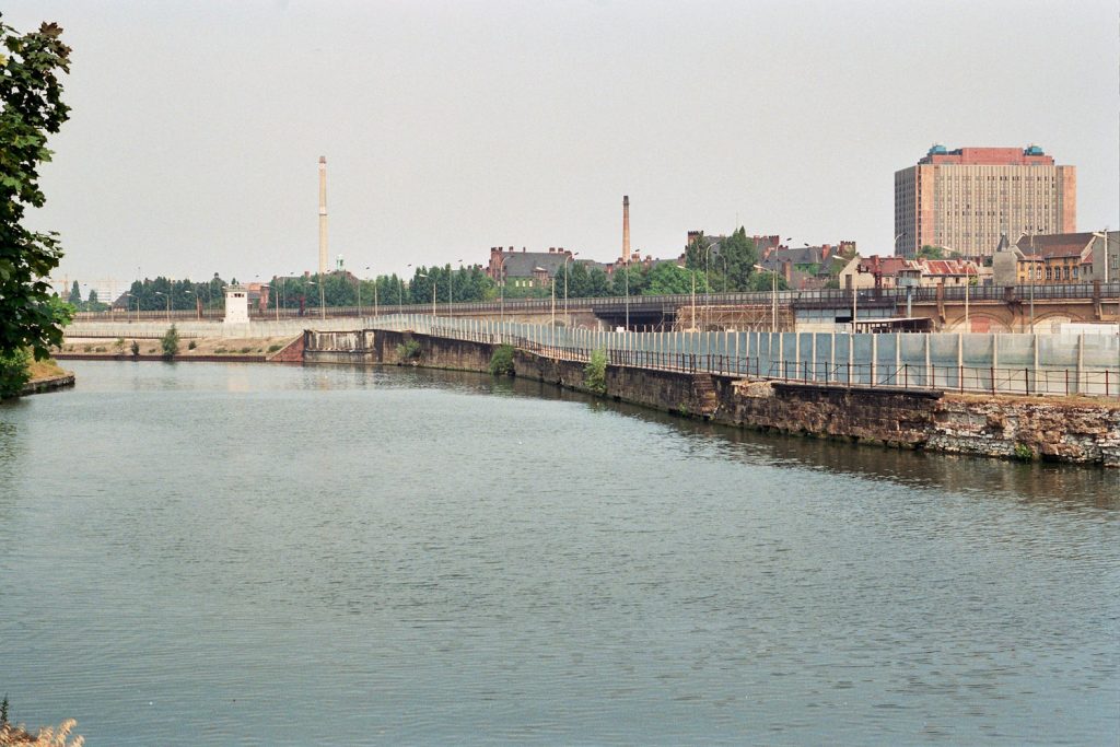 The border was in the middle of the river. Several people got shot here.