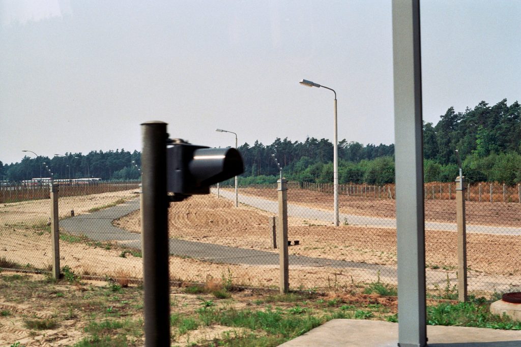 Entering East-Germany, you had to pass a large area, where you and your car was scrupulous supervised. Taking photos here was strictly forbidden.