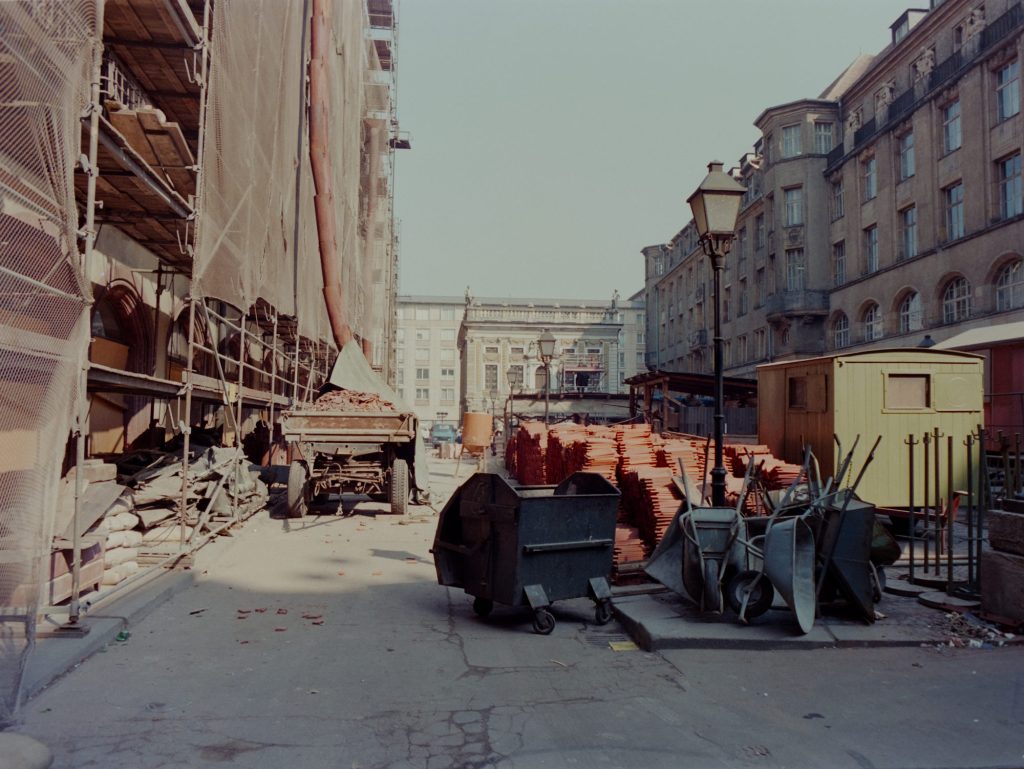 Baustelle Naschmarkt Altes Rathaus hinten